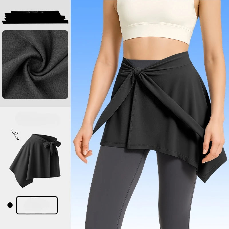 Activewear Skirt  One-piece, Adjustable-strap Skirt That Covers The Hips  Modest Yoga Skirt