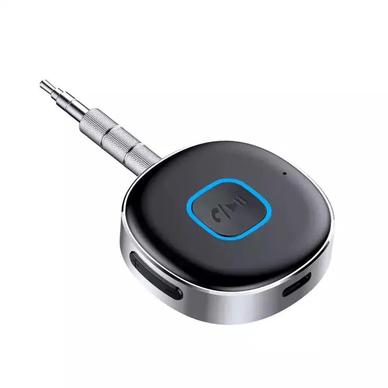Car Bluetooth-compatible Receiver Dongle BT5.0 3.5MM USB Stereo Audio Wireless Adapter with Handsfree Microphone DSP Voiceless