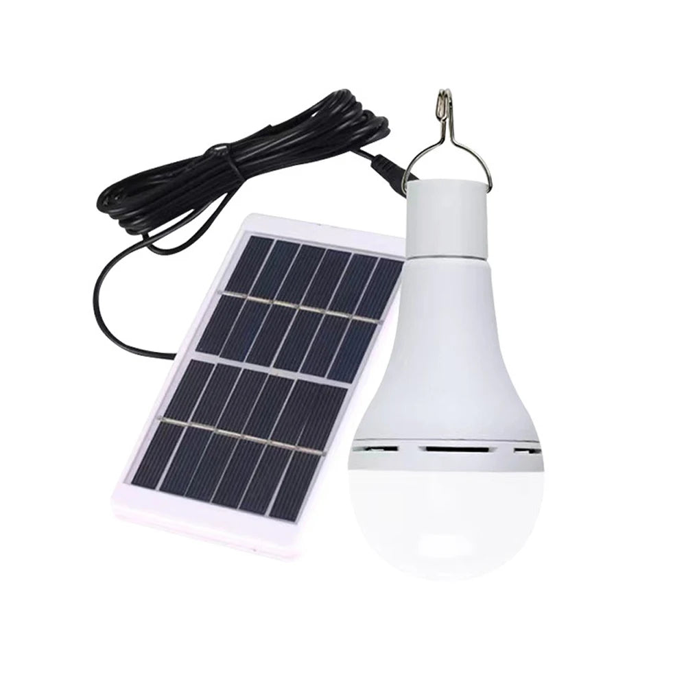 Solar Light USB Charged Hanging Emergency Sunlight 7W/9W/12W Powered Lamp Outdoor Indoor House Solar Bulb Light Solar Panels