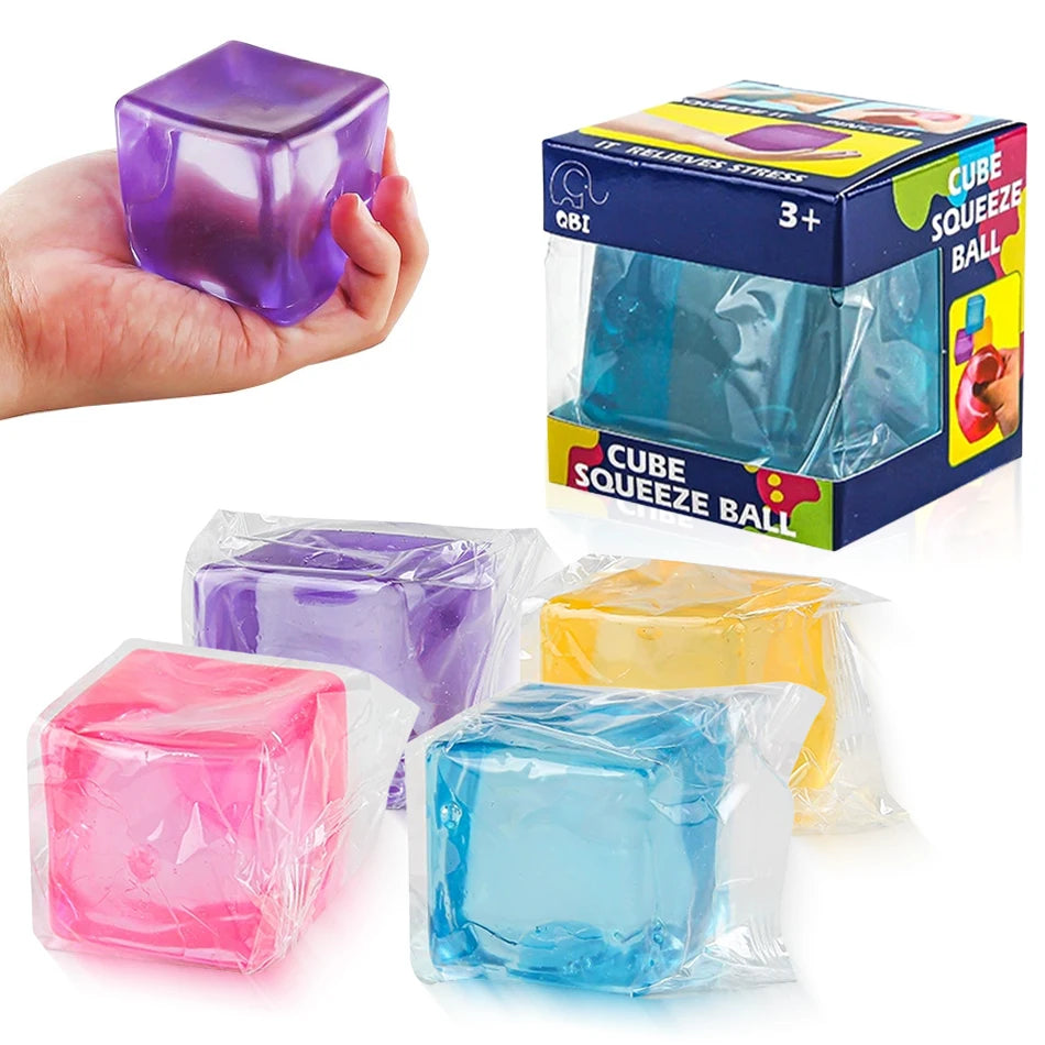 Hot Needoh Nice Cube Sensory Stress Reliever Fidget Tool For Anxiety & Focus Desk Sensory Cube With Box for Friends Gifts
