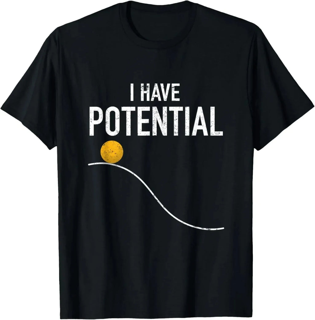 Summer Quantum Physics String Theory Physics Student Science Letter Printed Round Neck T-shirt Men's and Women's Short Sleeves
