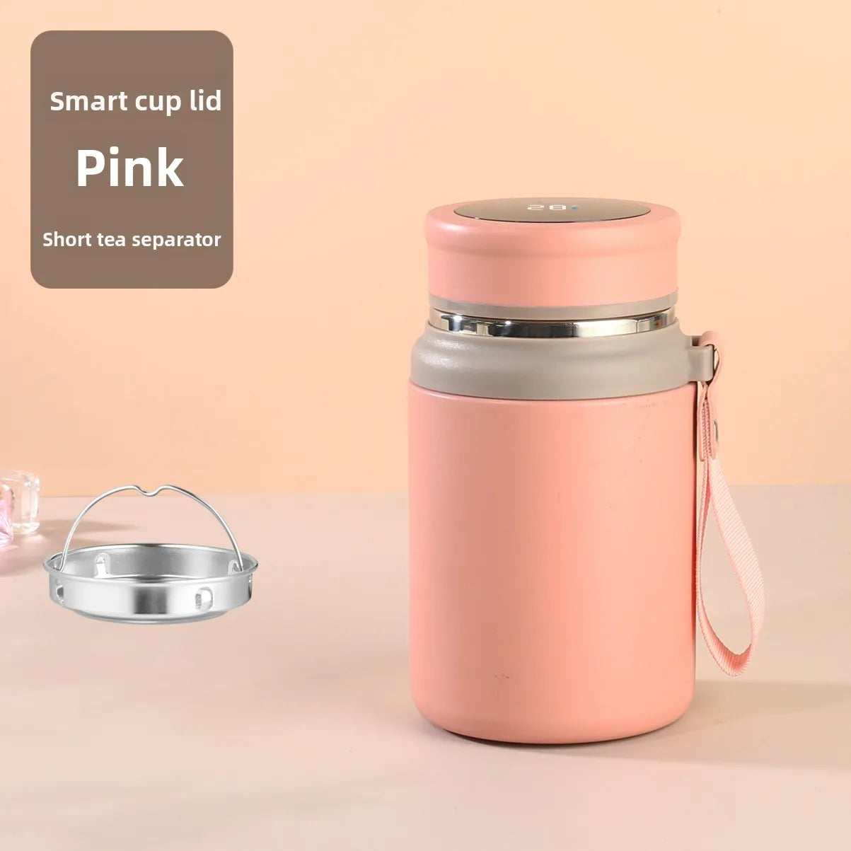 Smart thermos cup good-looking portable outdoor tea cup with temperature display High capacity 316 Stainless steel portable