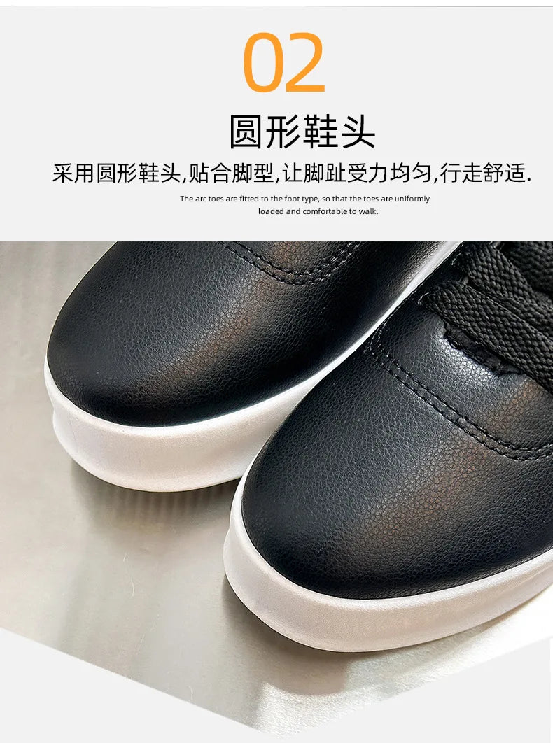 Men's Shoes Spring/Autumn Casual Sports Shoe Lace Up Man Shoe White Sneakers Shoes for Men