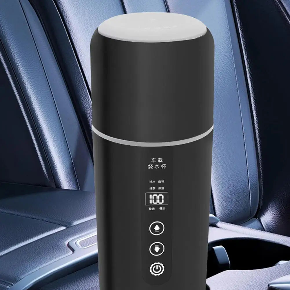 12V 24V Car Heating Cup 500Ml Electric Kettle Water Heater Boiling Mug Boiler Thermostatic Tumbler Termos Thermos Thermal Mug