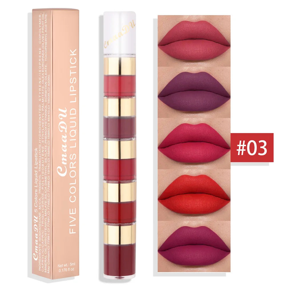 Lip Stain Non-Sticky Long-lasting Lock Color Matte Lip Gloss Lipstick Waterproof Y2K Fancy Fashion Birthday Christmas Present