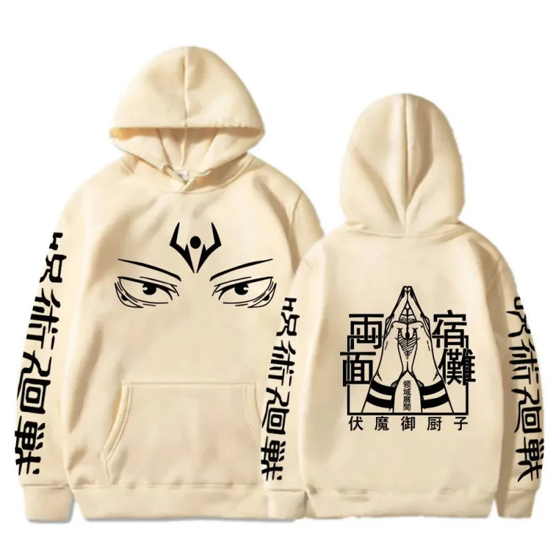 Hoodies New Japanese Anime Graphic Printing Sweatshirts for Men Womnen Hip Hop Casual Autumn Winter Fleece Streetwear Tops