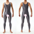 Lingerie Men Jumpsuits Bodystocking Crotchless See Through Gay Bodysuits Naughty Sleeveless Sheer Seamless Nightwear Bodywear