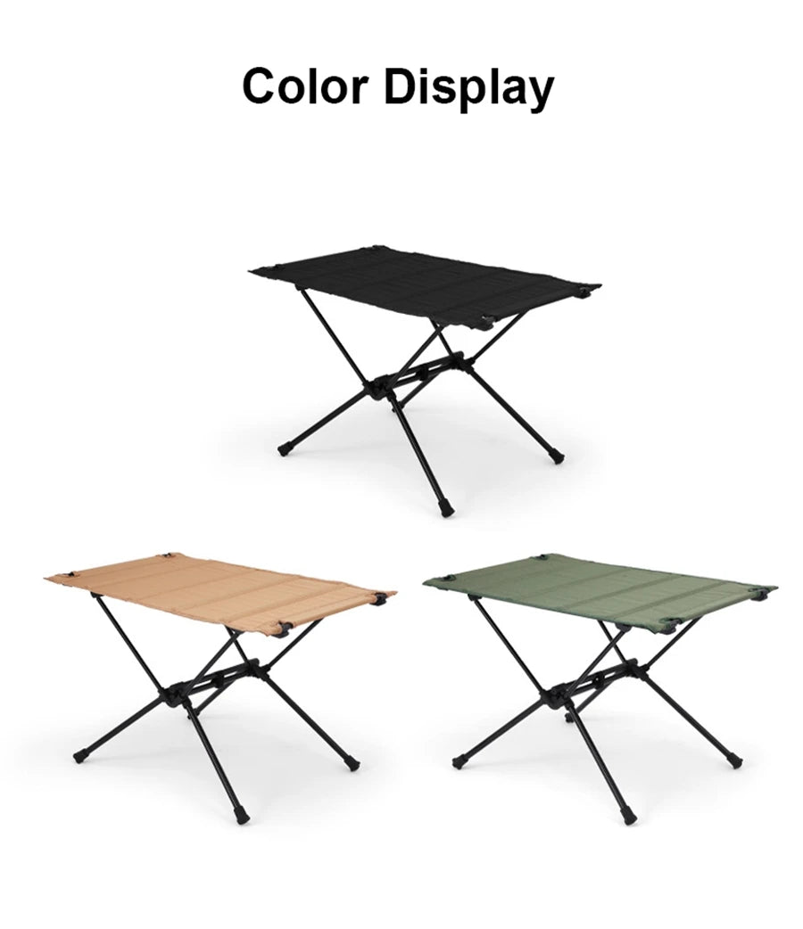 Folding Camping Table, Lightweight Oxford Desktop Collapsible Backpacking Tables for Camping, Hiking, Picnic