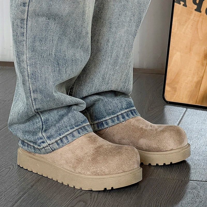 Spring and Autumn Men's Derby Shoes‌ – New Design, Height-Increasing, Stylish, Comfortable for Walking, Casual Flat-Toe Loafers