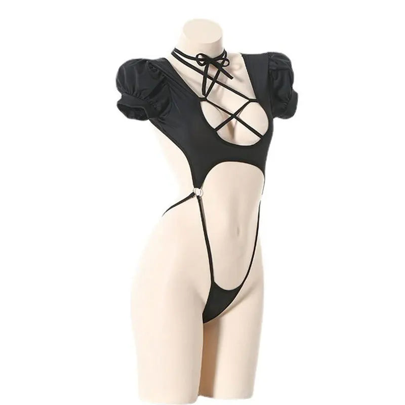 Lingerie For Sex Open Crotch Backless Hot Porn One-piece Bodysuit Women Erotic Costume Babydoll Dress Underwear Sex Dress