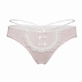 Lingerie Bow Lace Flower Panties Transparent Mid Waist French Style Briefs Seamless Hollow Women Underwear Girl