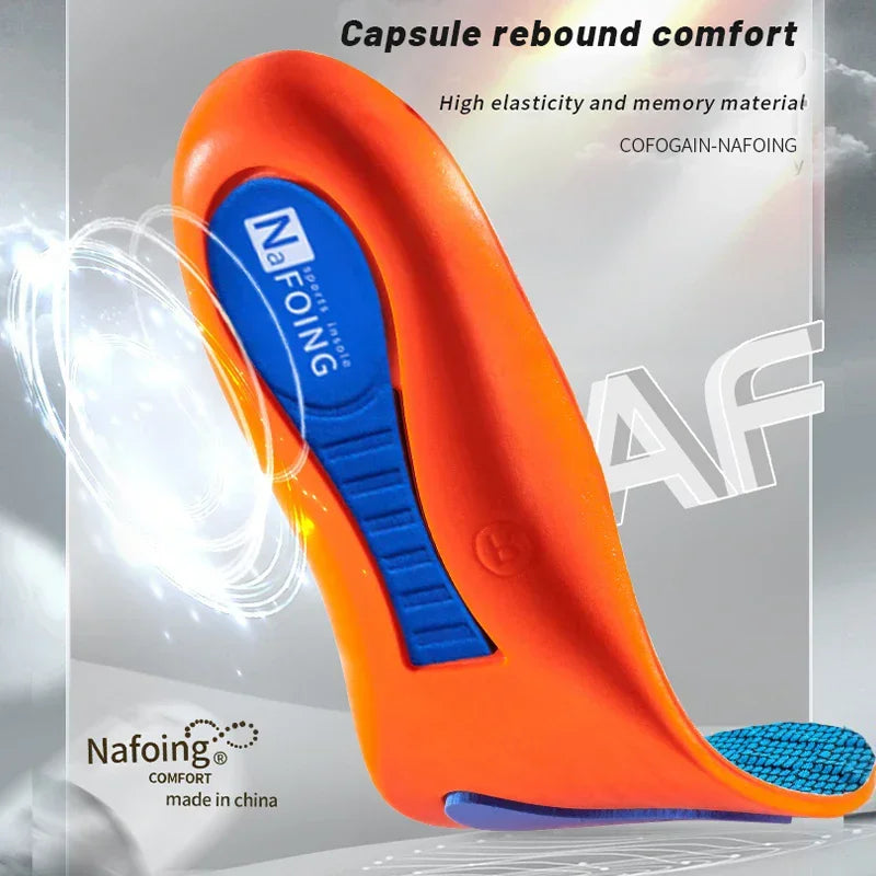 Orthopedic Insoles Feet Sport Shock-absorbing Insole Shoes Arch Support Plantar Fasciitis Templates Pads Men Women Sole Insoles