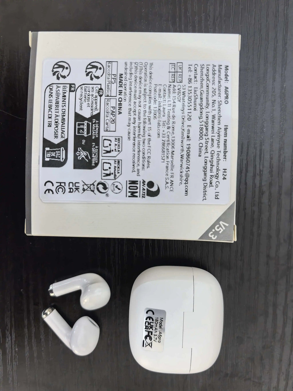 Bluetooth earphones, true wireless Bluetooth earphones, in-ear Bluetooth earphones, suitable for all smartphones