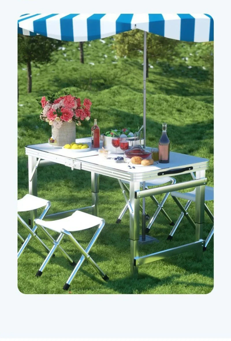 Folding Multi-functional Outdoor Tables Portable Adjustable High Outing Picnic Writing Camping Table Creative Outdoor Furniture