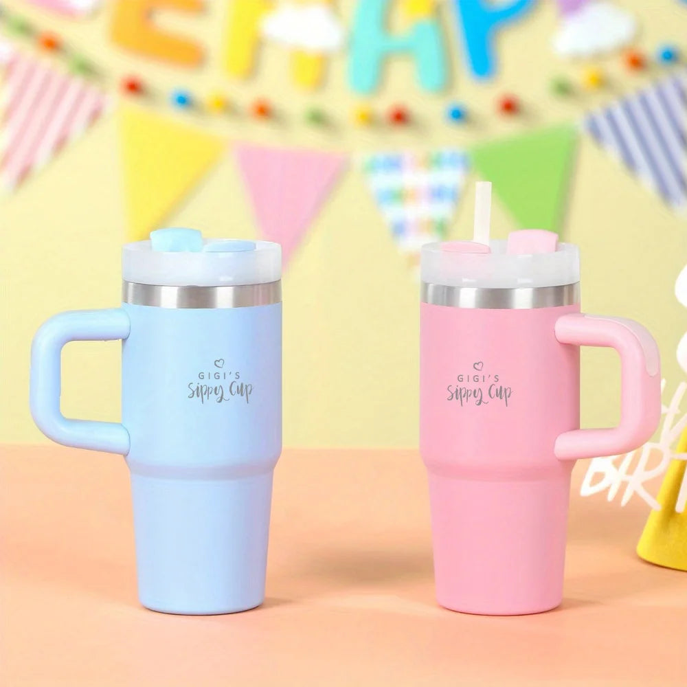 14oz Thermal Mug with Handle, 304 Stainless Steel Insulated Tumbler Vacuum Coffee Cup, Portable Water Cup Travel Thermal Cup