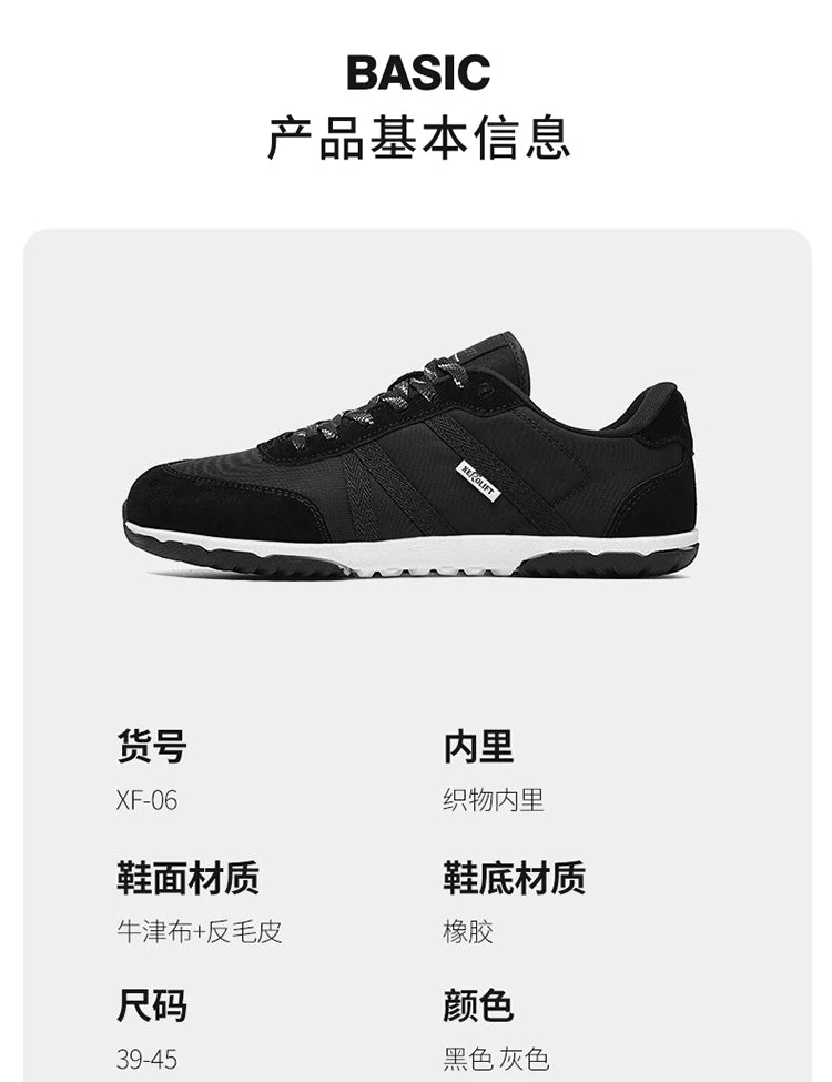 Men Spring and Autumn Oversized Wide Toe Shoes Barefoot Casual Shoes Popular Flat Sneaker Outdoor hiking driving Footwear