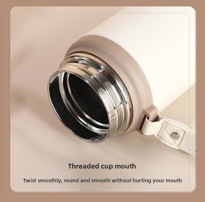Smart thermos cup good-looking portable outdoor tea cup with temperature display High capacity 316 Stainless steel portable