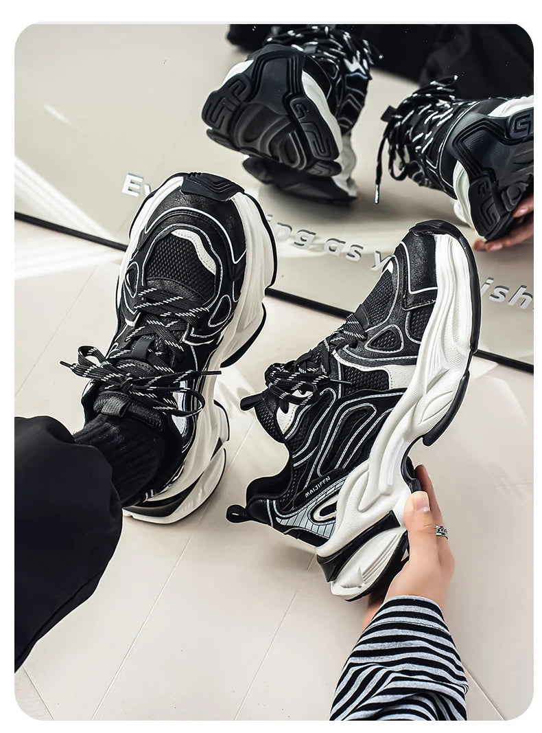 Men's Casual Sports Shoes New Arrivals for Autumn and Winter Retro Old-style Sneakers Anti-slip and Durable Sports Running Shoes