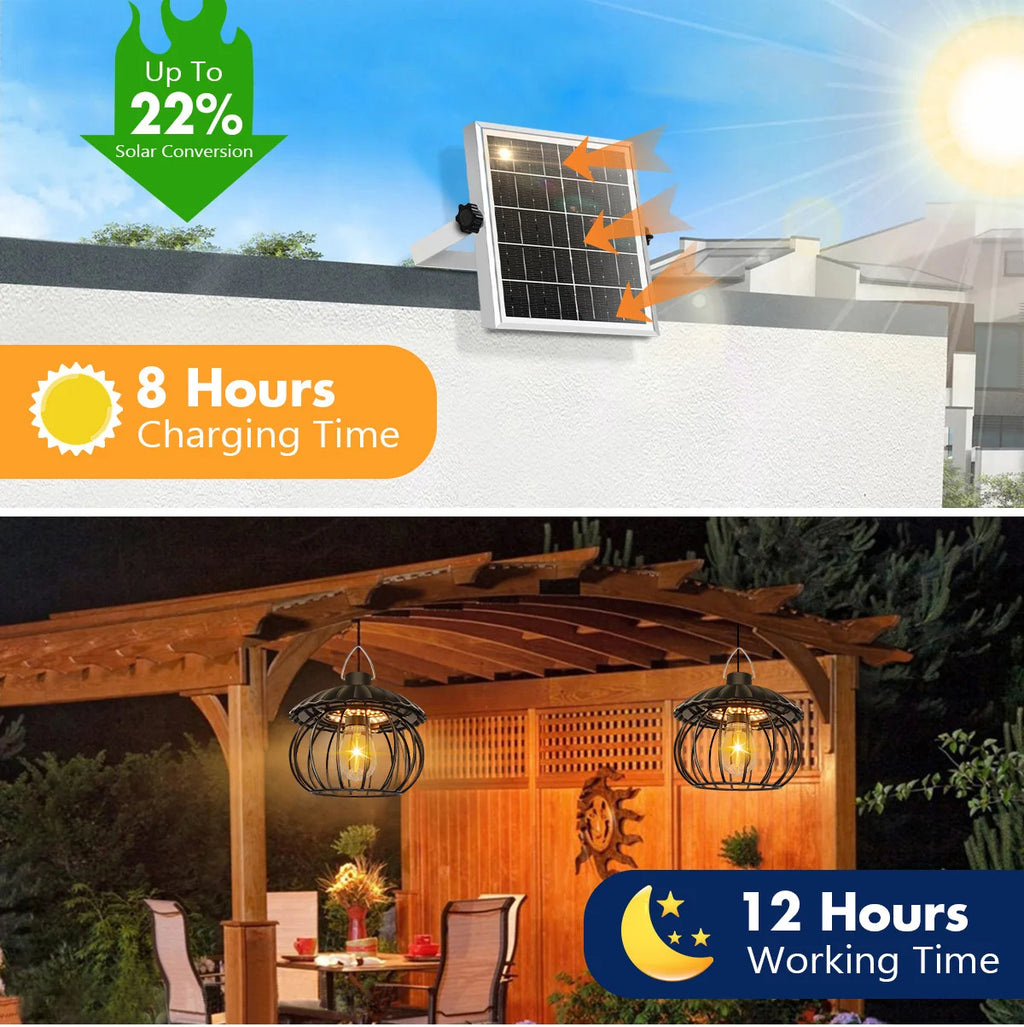 Solar Shed Light Outdoor Solar Pendant Light Indoor Outdoor Motion Sensor Timer Waterproof Gazebo Yard Garage Patio Chicken Coop