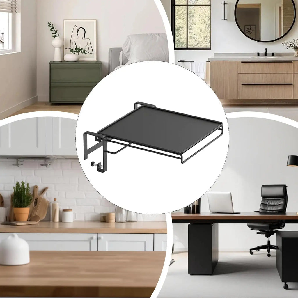Wall Mounted Folding Table Space Saving Wall Floating Workbench Drop Leaf Table Auxiliary Desk for Kitchen Laundry Balcony RV