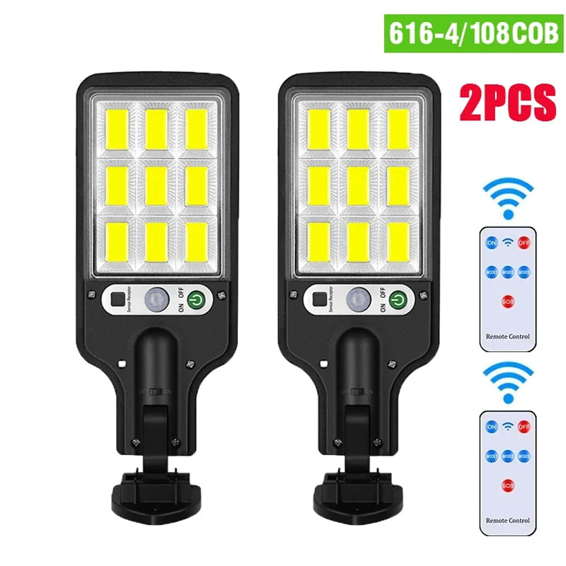 15000LM Irradiation 500㎡ Solar Light for Outdoor Sunlight Motion Sensor IP65 Waterproof Garden Street Wall External Solar Lamp