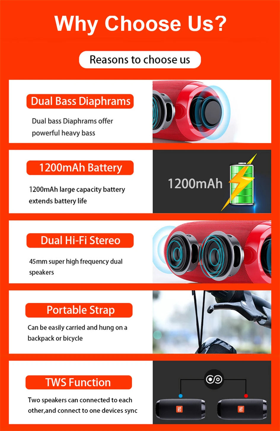 Wireless Bluetooth Speaker Portable Blutooth Radio FM Subwoofer Music Sound Box For Blootooth Audio Hand Free Baffe Caixa De Som
