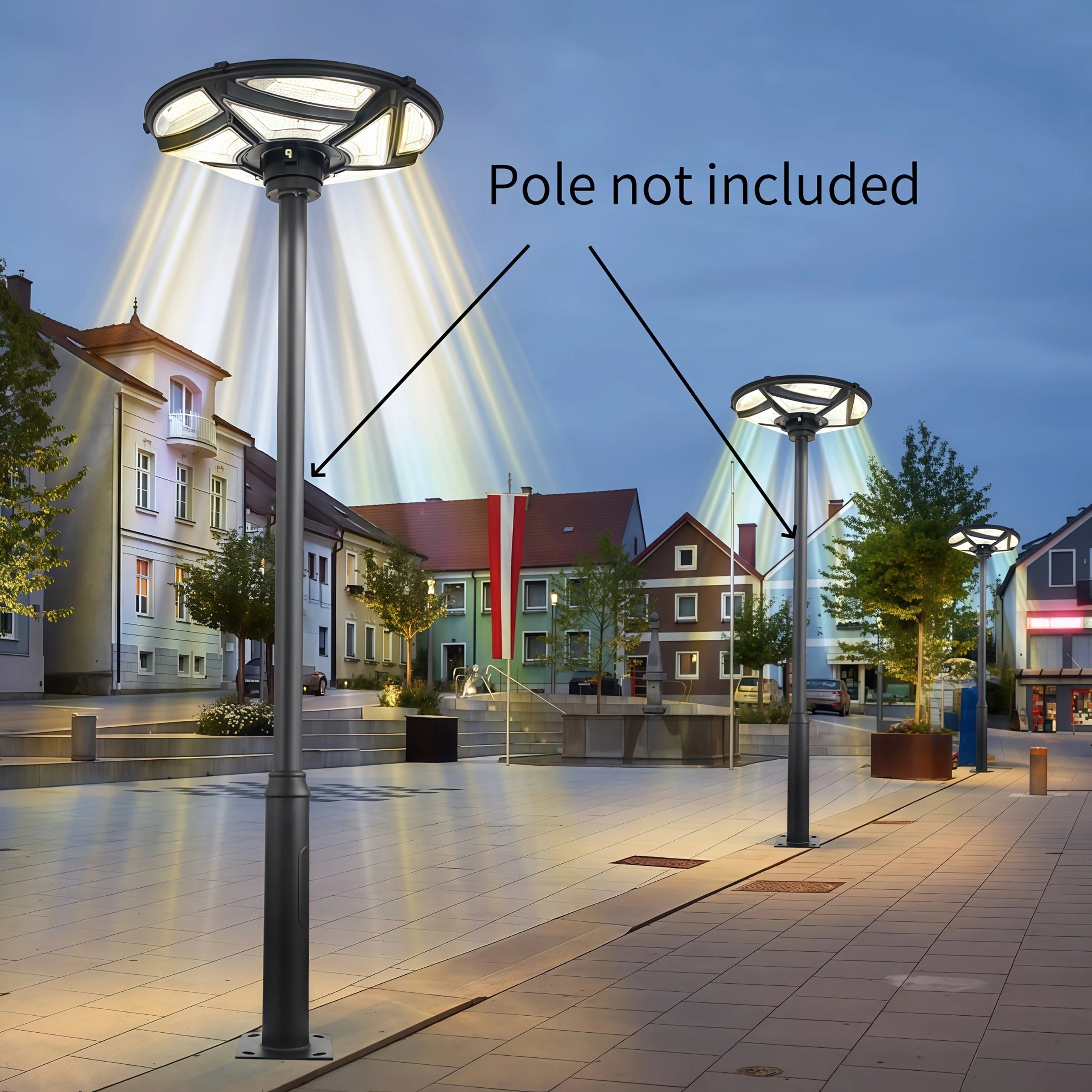 Solar Yard Light, New Ultra-Bright LED Lights, Outdoor Super Bright Solar Street Lights with Motion Sensor for Gardens, Paths