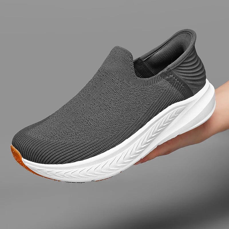Slip on Wide Toe Men Barefoot Shoes Outdoor Casual Sneakers Breathable Lightweight Walking Running Shoes Zero Soles Sport Shoes