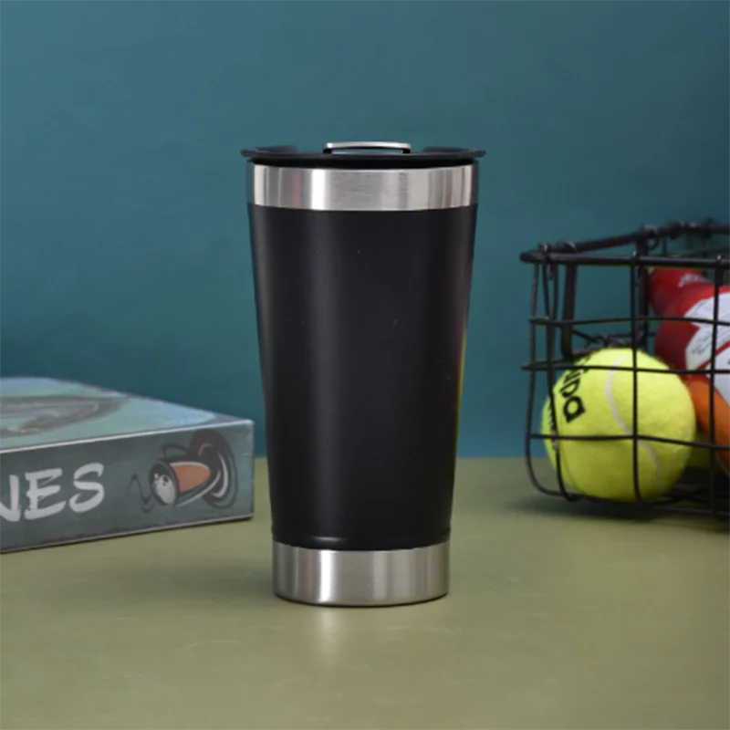 437ml Beer Cups Thermal Cup With Bottle Opener Lid Stainless Steel Thermos Bottle For Tea Thermal Cups For Cold Beer Thermoses