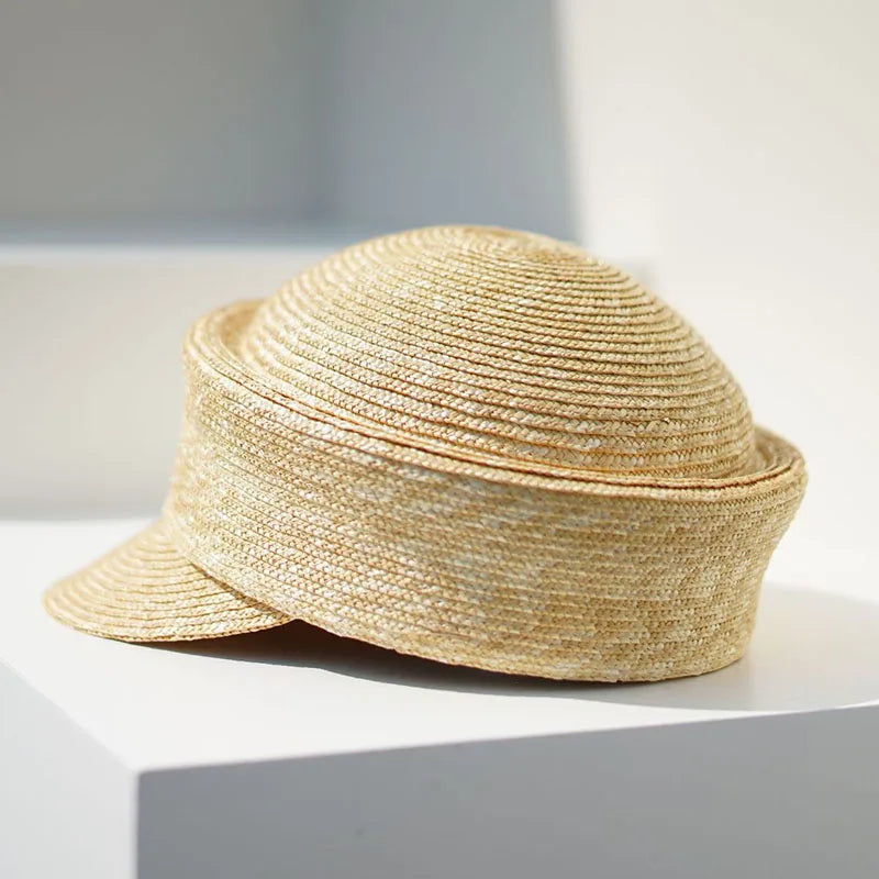 Summer Sun Woman Hat Irregularly Straw Hat Visor Hat Newsboy Hat Outdoor Activities Street Beach Travel Derby Hats Base