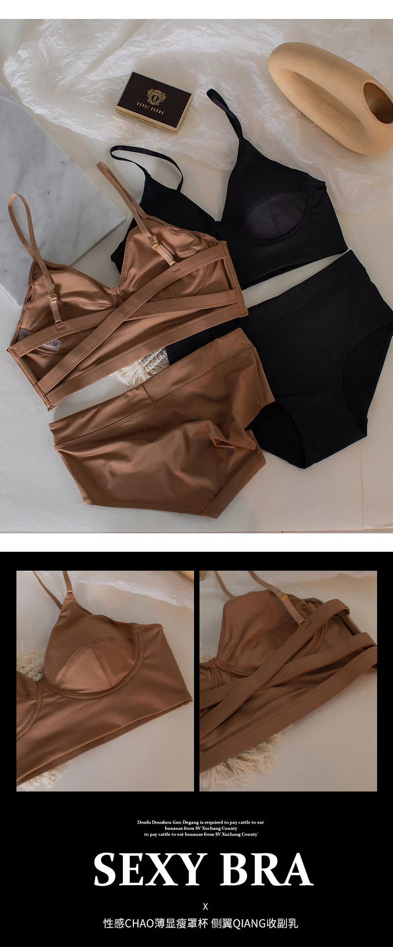 Women Casual Bra Set Elegant Ladies Plain Daily Lingerie Set Ladies Stretch Ventilate Bra and Panty Set Ladies Underwear