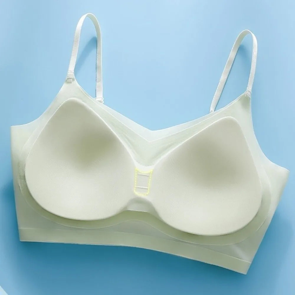 Lingerie Close-fitting Seamless Bra Shockproof Beautiful Back Brassiere for Women Anti-sagging Wireless Deep V Bra Girls