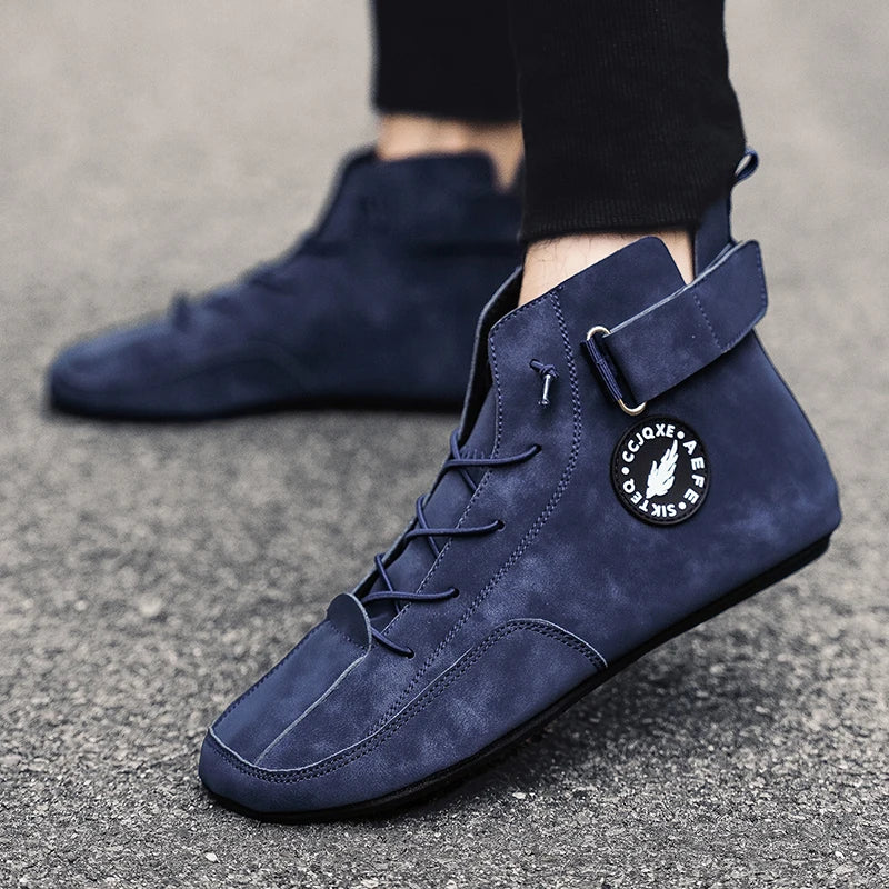 Men's Shoes Non Slip Walking Flats Comfortable Thin Bottom Lace Up Casual Shoes for Men Work Office Driving Shoes Men Footwear