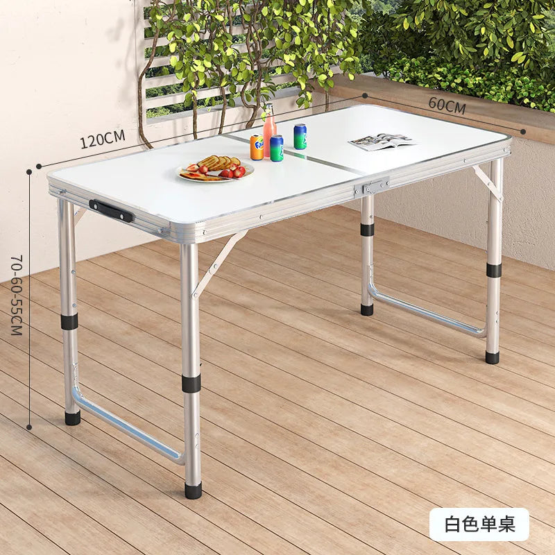 Aluminum Alloy Foldable Computer Table Wooden Lazy Dormitory Learning Folding Bed Outdoor Folding Table