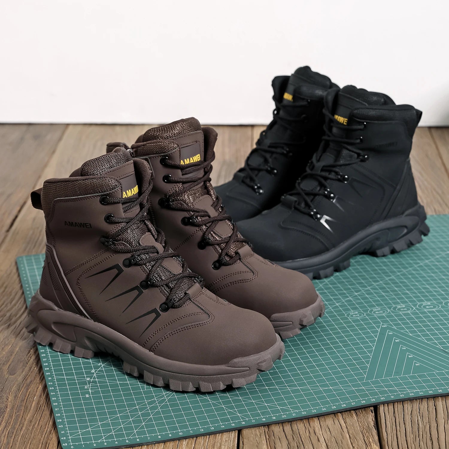 Steel Toe Safety Shoes Men's High Quality Industrial Work Boots Man Work Protection for the Feet Work Wear Free Shipping