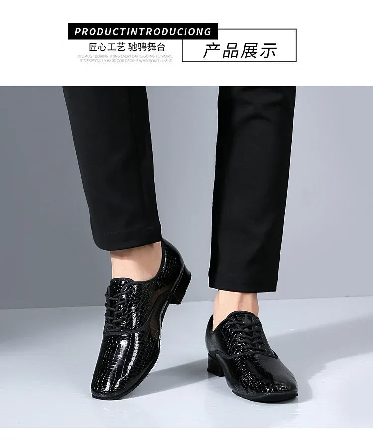Male Big Size White Dance Shoes Men Soft Leather Latin Shoes Man Jazz Waltz Ballroom Dancing Yoga Train Sneakers Stage Footwear