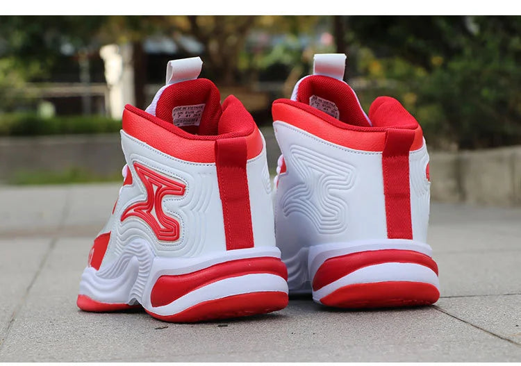 Men's High-Top Basketball Shoes New Wear-Resistant Sports Sneakers Athletic Outdoor Casual Training Boots