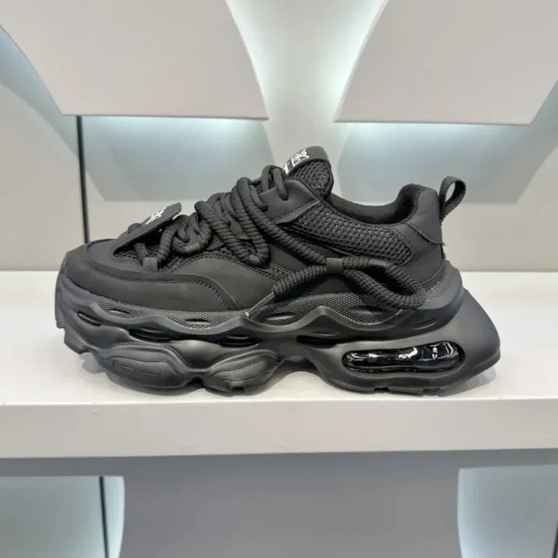 New Trendy Men's Shoes Thick Soled Tall Fashion Casual Shoes Comfortable Soft Soled Mountaineering Sports Shoes Sneakers Men