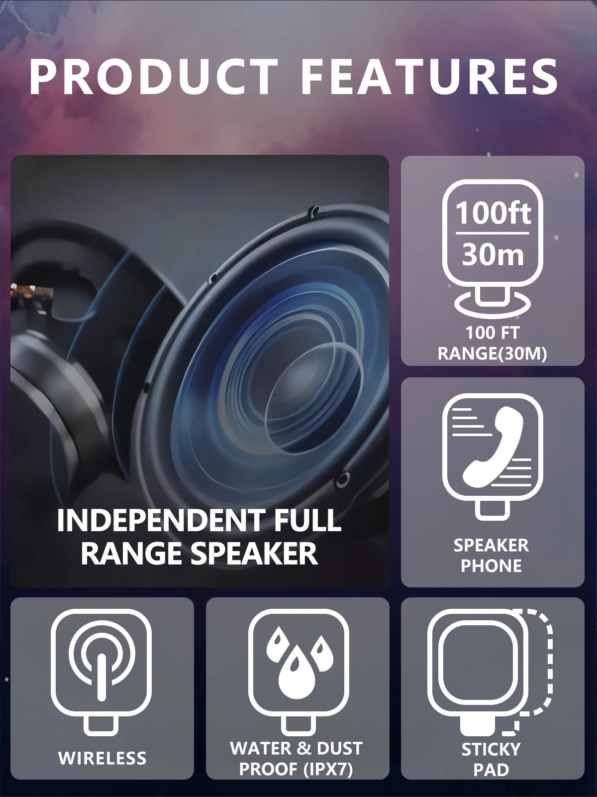 Bluetooth bathroom speaker, portable small speaker, IPX-4 waterproof speaker, suitable for bathroom parties and outdoor travel