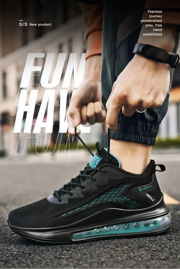 Men's Sneakers 2025 Fashion Non-slip Shock-absorbing Sports Running Shoes Man Lightweight Breathable Training Shoes Tennis Shoes