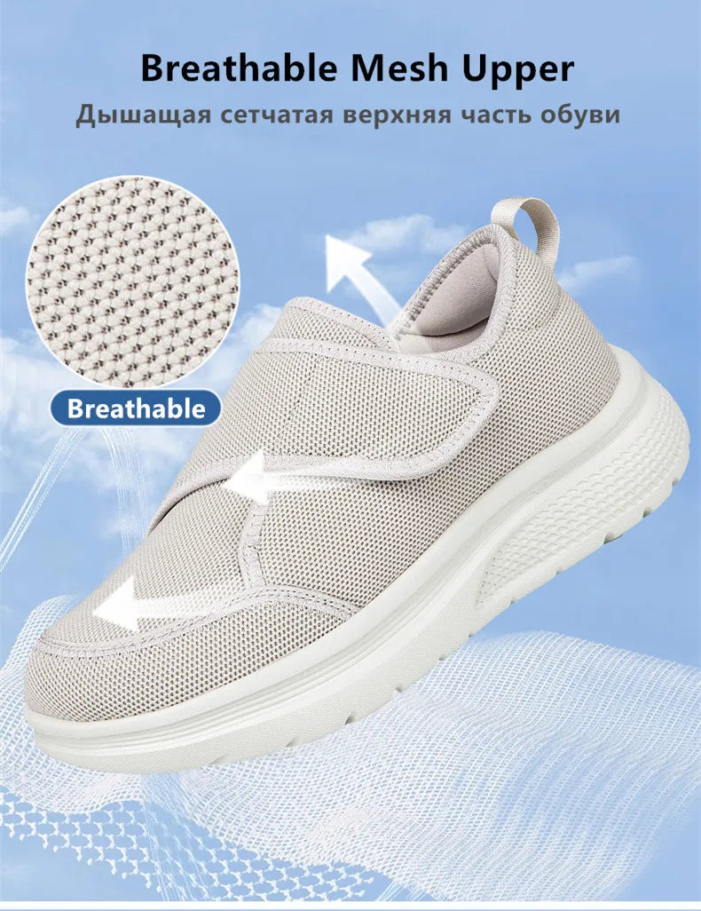 New Wide Toe Men's Barefoot Shoes Orthopedics Wide Feet Swollen Shoes Comfortable Diabetic Shoe Walking Shoes Men's Shoes