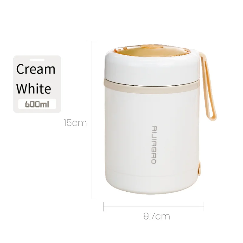 304 stainless steel thermos cup for office workers to take away portable mini thermal soup kettle rechargeable plug-in heating
