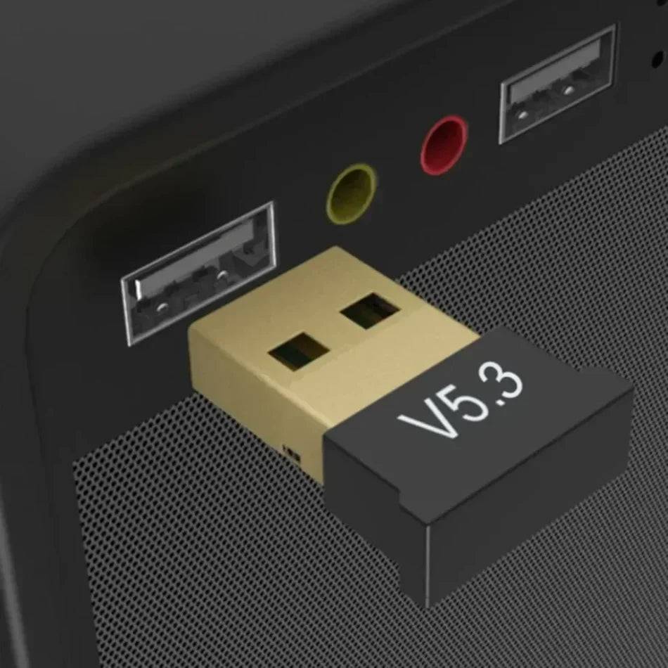 USB Bluetooth 5.3 Adapter Transmitter Receiver Bluetooth V5.1 Audio Bluetooth Dongle Wireless USB Adapter for PC Laptop Computer
