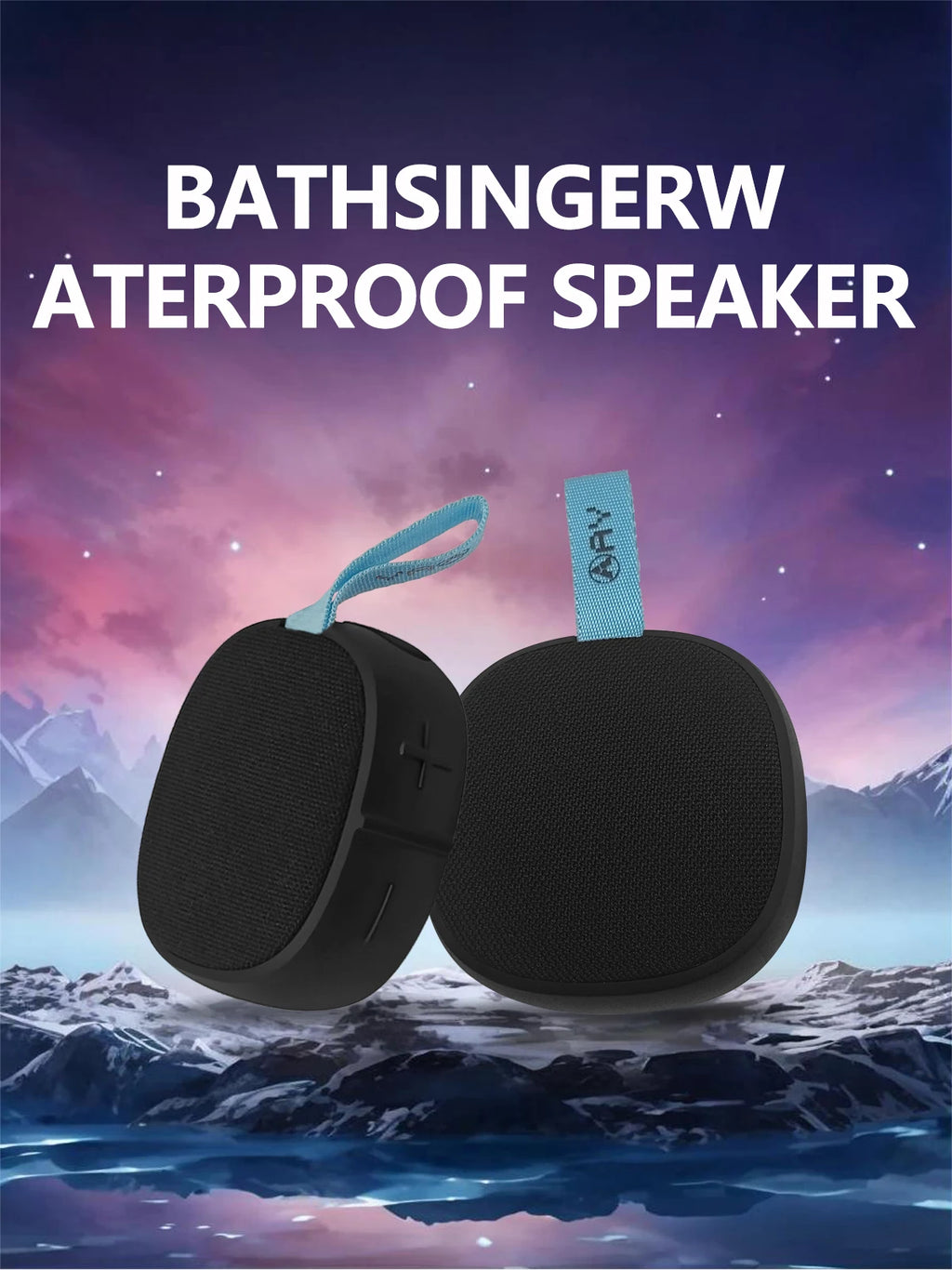 Bluetooth bathroom speaker, portable small speaker, IPX-4 waterproof speaker, suitable for bathroom parties and outdoor travel