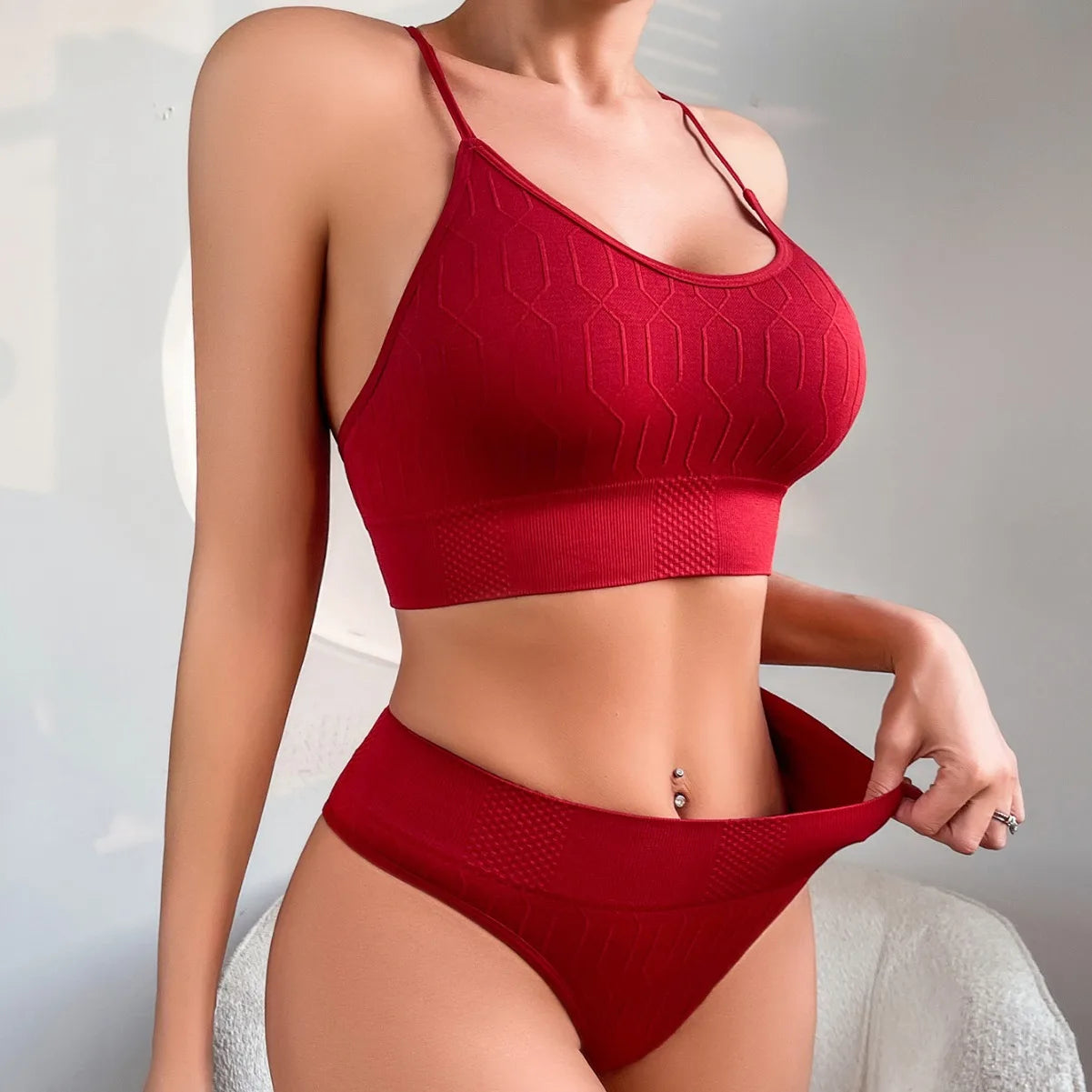 Women Panties And Bras Set 2pcs Seamless Sexy Low Rise Underwear Set Push Up Bras Comfortable Hot Sale Sexy Lingerie Set