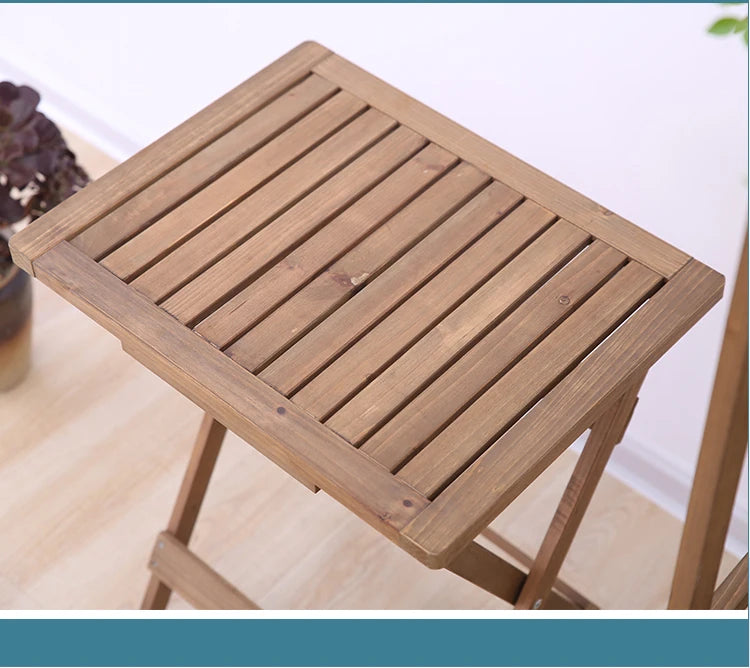 Solid Wood Folding Tea Table Minimalist Design for Home Or Outdoor Use with Smooth Rounded Corners And Premium Hardware