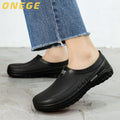 A Pair of Summer Men's Toe-Toe Shoes, Wear-Resistant, Non-Slip Work Shoes, Waterproof and Oil-Proof, Special for Hotels, Durable, Kitchen, Canteen, Chef