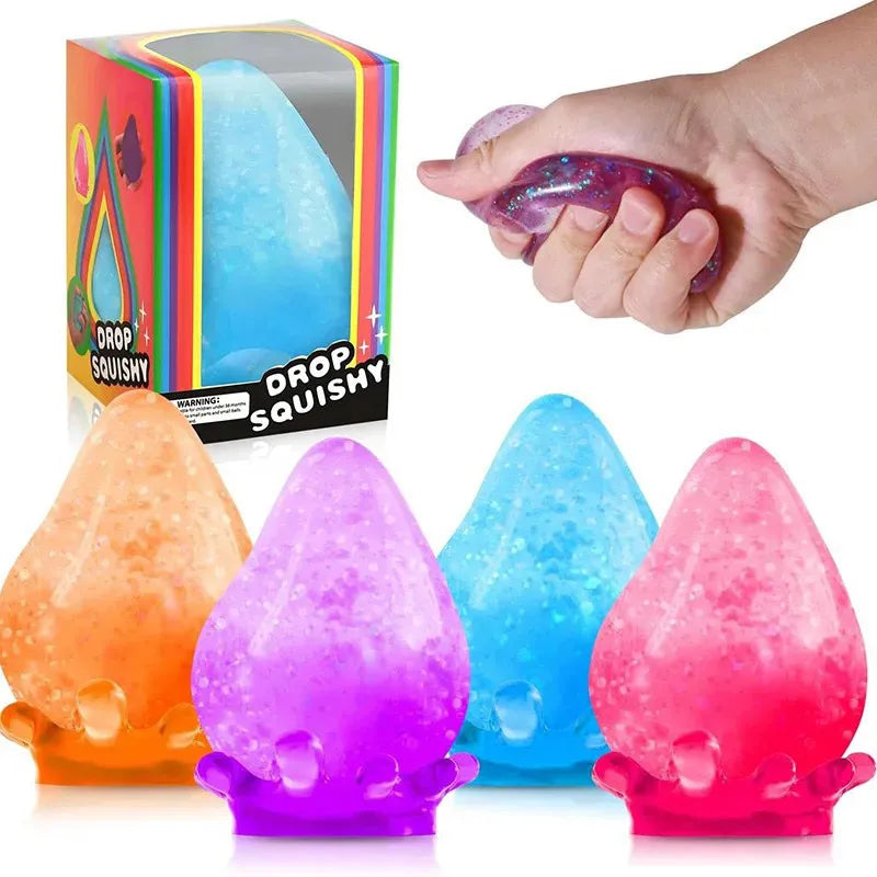 Needoh Stress Relief Sensory Squishy Dreamy Water Drop Maltose Texture Slow Rising Fidget Anti-Anxiety Sensory Gadget