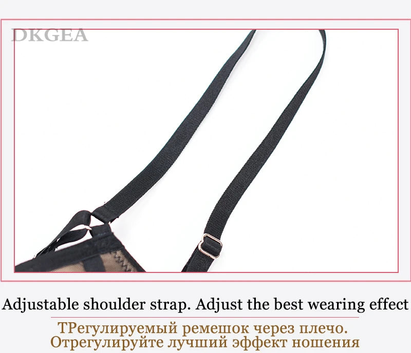 Bandage Push Up Bra Panties Sets Thick Padded Brassiere Fashion Black Deep V Sexy Underwear Set Women Plus Size D Cup Lingerie