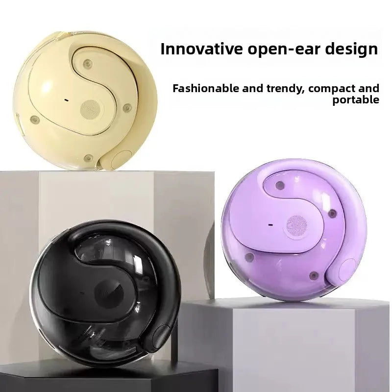 Bluetooth wireless headphones - bone conduction - touch control - non-intrusive earpiece - extremely long battery life